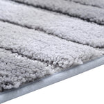 Stripe Indoor Anti-slip Bathroom Kitchen Floor Mat Microfiber Rug Carpet, 51x81.5cm