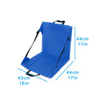 Outdoor Camping Picnic Stand Seat Cushion Folding Moisture-proof Dirty Wear-resistant Cushion, 44 x 43 x 44 Red, 44 x 43 x 44 Black