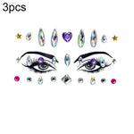 3 PCS  Forehead Green Masquerade Makeup Acrylic Face Sticker, YT-01, YT-01-1, YT-01-2, YT-01-3, YT-01-4, YT-01-5, YT-01-6, YT-02, YT-03, YT-04, YT-05, YT-07, YT-08, YT-10, YT-11, YT-12, YT-13, YT-14, YT-15, YT-16, YT-17, YT-18, YT-19, YT-20, YT-21, YT-...
