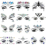 3 PCS  Forehead Green Masquerade Makeup Acrylic Face Sticker, YT-46, YT-47, YT-48, YT-49, YT-50, YT-51, YT-52, YT-53-01, YT-53-02, YT-54, YT-55, YT-56, YT-57, YT-59, YT-60, YT-61, YT-65, YT-66, YT-67, YT-68, YT-69