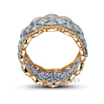 Plated Color Micro Set Ring Luxury Diamond Gold Wedding ring, Size:8, Size:10