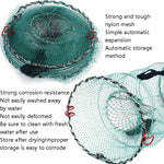 Spring Crab Cage Fishing Net Round Folding Fishing Net, Small