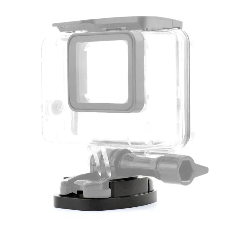 4 Holes Aluminum Quick Release Tripod Mount Base For Sports Camera, Black, Black Embedded Nut