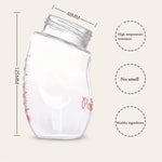 Baby Silicone Glass Bottles Drop-proof and Flatulence-proof Glass Baby Bottle