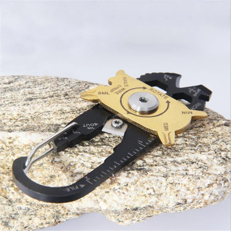 20 in 1 Stainless Steel Wrench Screwdriver Creative Roulette Multifunctional Combination Tool Outdoor Survival Tool, 20 in 1