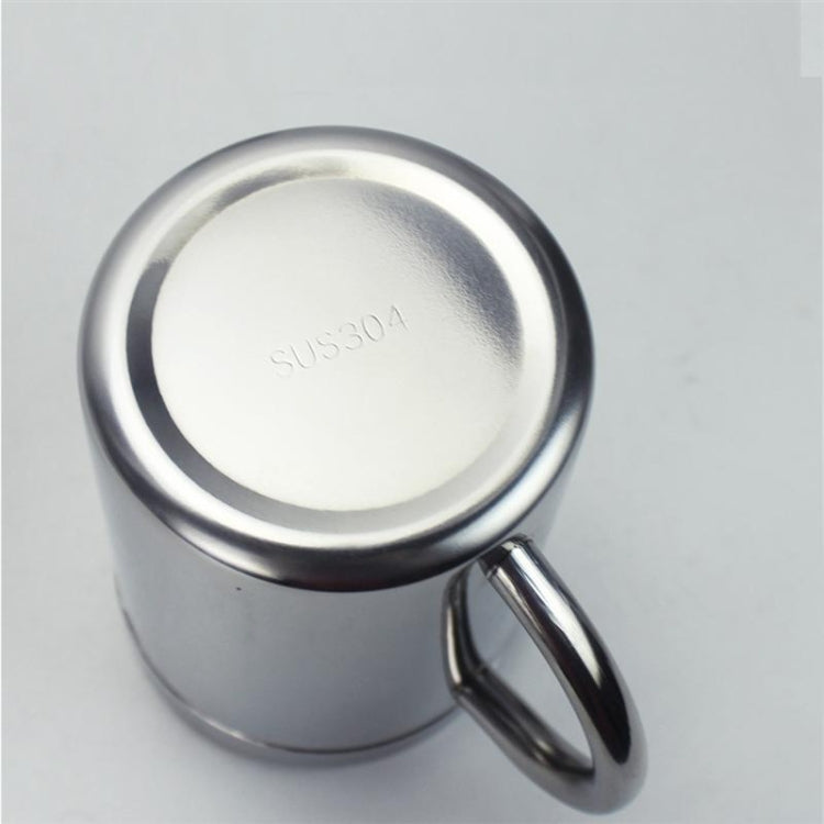 304 Stainless Steel Double Insulation Coffee Drink Milk Water Mugs Durable Drinking Cup with Lid, 304 Stainless Steel 200ml, 304 Stainless Steel 300ml, 304 Stainless Steel 400ml