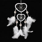 Dreamcatcher Pendant Up And Down Double Ring Peach Heart Dream Catcher