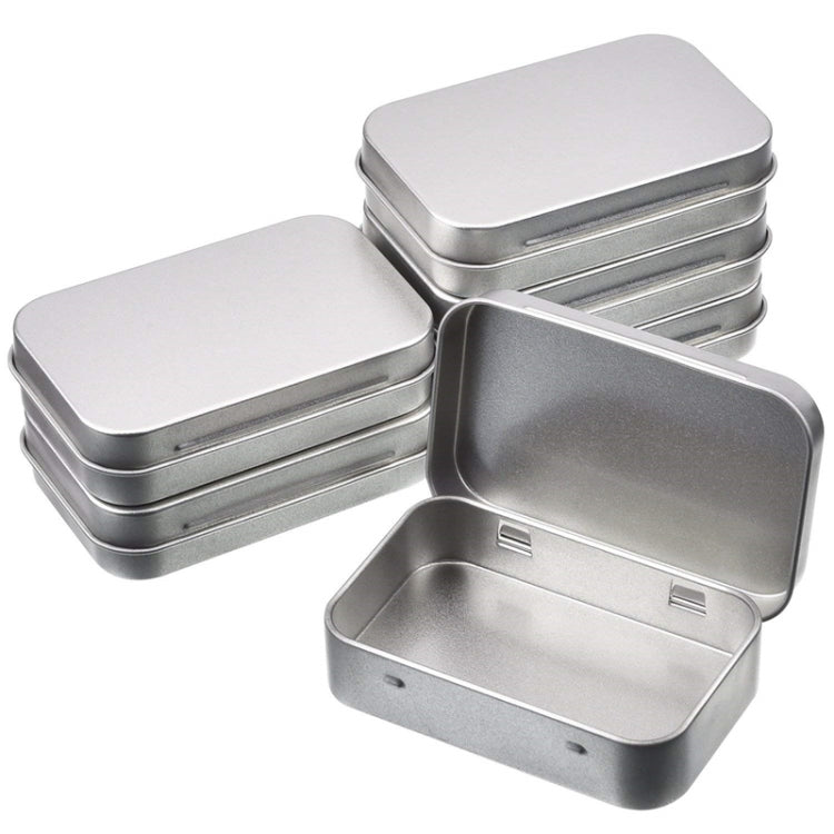 Rectangular Metal Storage Box Tinplate Business Card Storage Box, 11.5x8.5x2.2cm