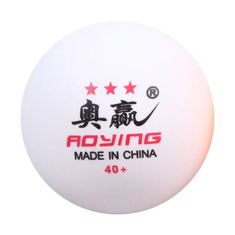 ROYING 10 PCS Professional ABS Table Tennis Training Ball, Diameter: 40mm, White 3Stars, Orange 3Stars