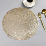 2 PCS Fashion Round Hollow Placemats PVC Table Mats Coffee Cup Pad