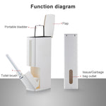 Bathroom Trash Can Toilet Brush Set Toilet Garbage Container