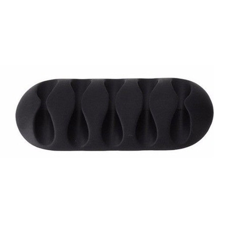 10 PCS Pasteable Five-hole TPR Wire Storage Organizer Data Cable Holder