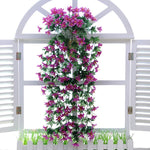 Artificial Flower Wall Hanging Lily Flower Vine Basket Flower Party Decorations