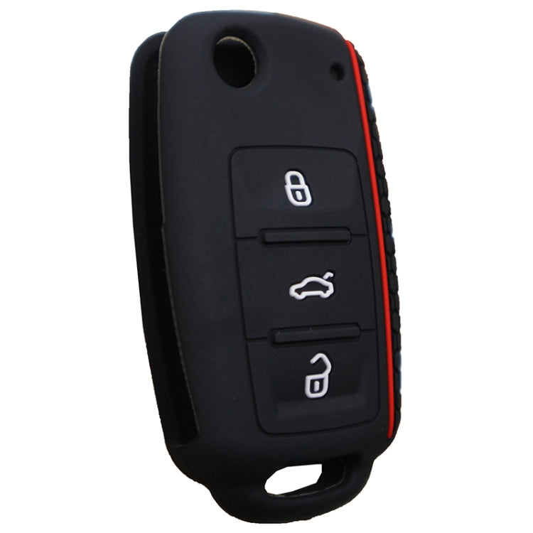 Do not Touch My Key Style Silicone Car Key Cover for Volkswagen Jetta Polo Passat Skoda Tiguan Golf, For Volkswagen Jetta Polo Passat Skoda Tiguan Golf