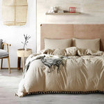 Princess Bedding Sets With Washed Ball Decorative Microfiber Fabric Cover Pillowcase, Twin（One Pillowcase and One Quilt）, Queen（Two Pillowcase and One Quilt）, King（Two Pillowcase and One Quilt）