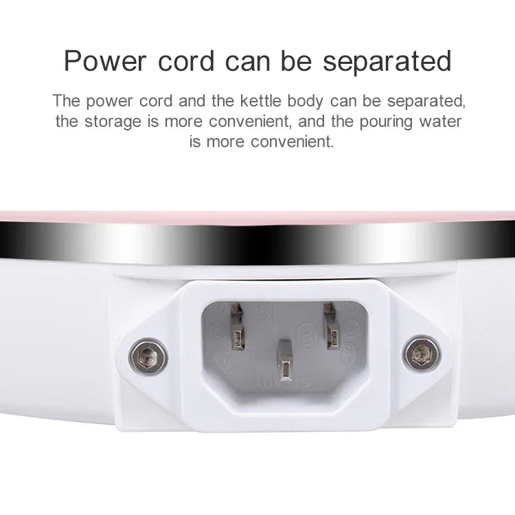 Portable Folding Silicone Intelligent Constant Temperature Travel Camping Electric Kettle, US Plug, EU Plug