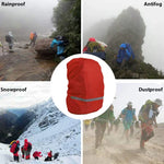 Reflective Light Waterproof Dustproof Backpack Rain Cover Portable Ultralight Shoulder Bag Protect Cover, XS, S, M, L, XL