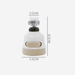 2 PCS Faucet Booster Shower Anti-splash Sprinkler Accessories Kitchen Tap Water-saving Adjustment Filter, Faucet Booster Shower