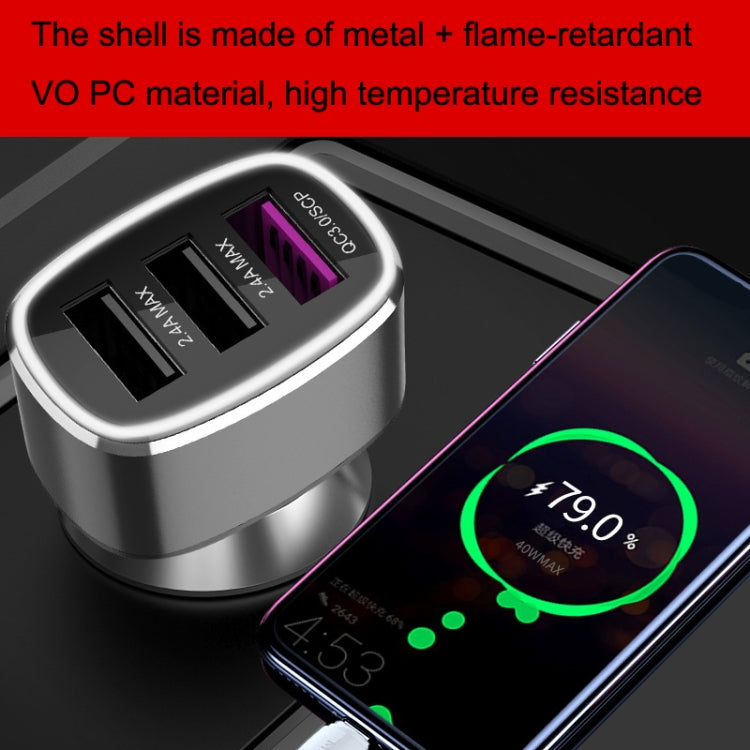 3 USB Ports Fast Charge Car Charger, QIAKEY GT680, QIAKEY GT780
