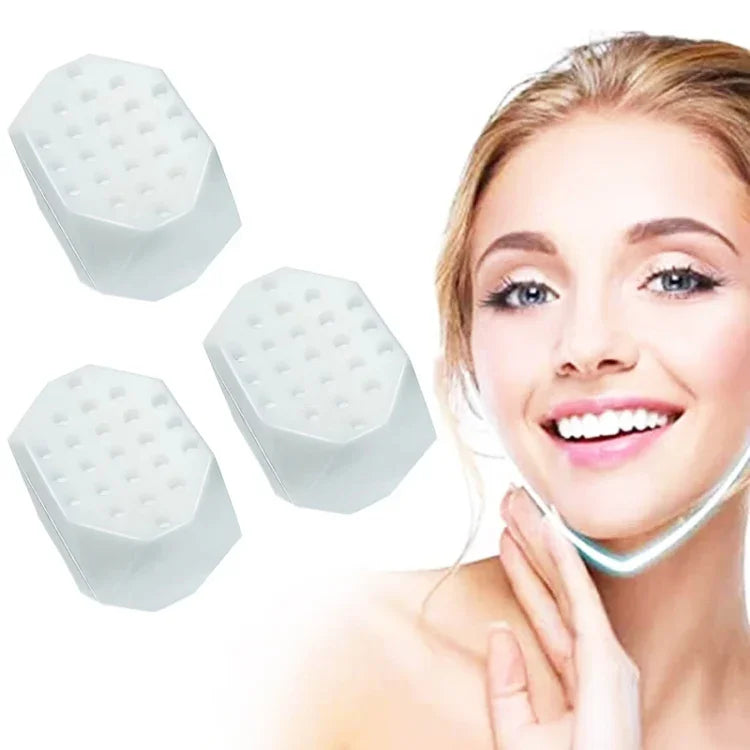 3PCS 7th Generation Masseter Ball Mandibular Trainer Facial Muscle Trainer Silicone Face-Lifting Device, 7th Generation (Black), 7th Generation (White), 7th Generation (Gray)