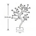 Cherry Tree Lamp Table Lamp Room Layout Decoration Creative Bedside Night Light Gift, 24 Lights Bauhinia Black Tree, 36 Lights Bauhinia Black Tree, 48 Lights Bauhinia Black Tree, 24 Lights Fiber Optic Black tree, 36 Lights Fiber Optic Black tree       ...