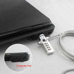 Four Digit Computer Lock Notebook Universal Anti-theft Password Lock, Diameter 3.5 mm Length 1.2 m