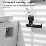 Toilet Paper Holder Suction Cup Wall Mount Removable Rack