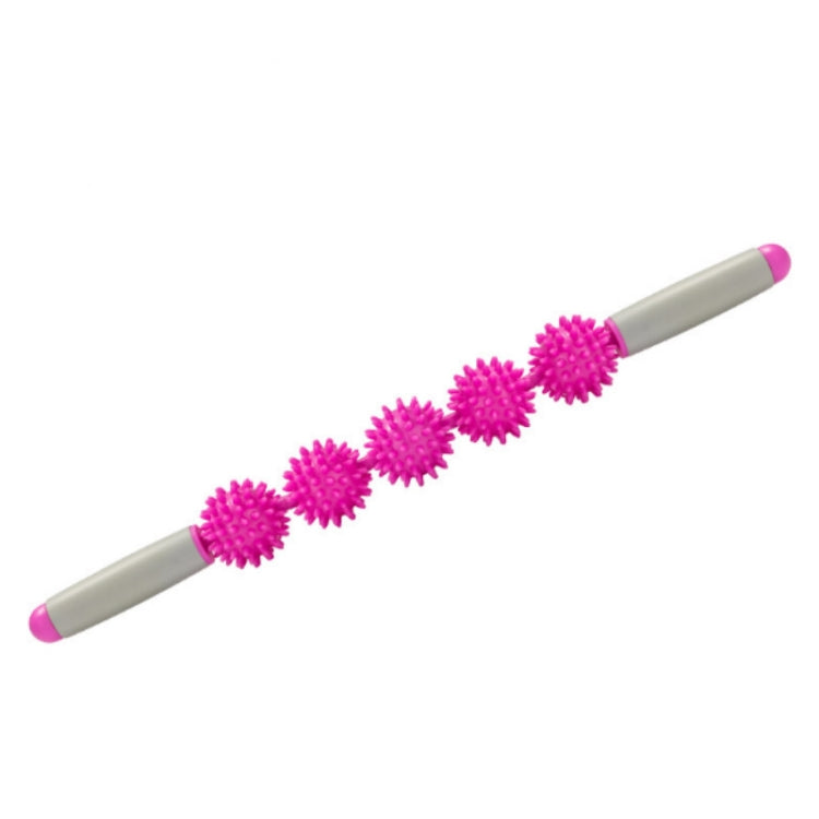 5 Ball Muscle Massage Relax Hedgehog Ball Yoga Stick Roller Stick
