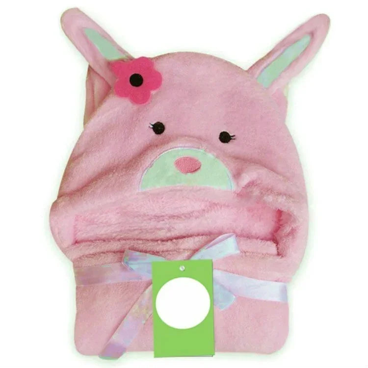 Baby Animal Shape Hooded Cape Bath Towel, 100×75cm
