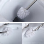 Bathroom Cleaning Brush Creative Stainless Steel Toilet Brush, Stainless Steel Toilet Brush