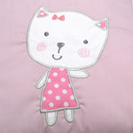 Crib Perimeter Embroidery Bunny Bedding Baby Cotton Anti-collision, 30 x 30 cm