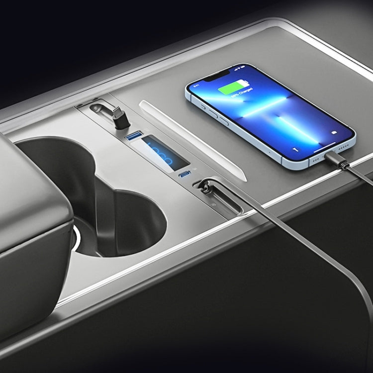 For Tesla Model 3 / Y 27W Quick Interior Charger Intelligent 8 Pin Docking Station HUB, PT-DSL-2 8 Pin