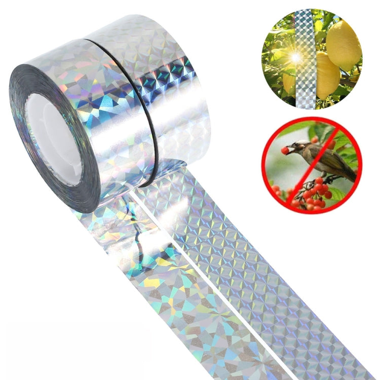 Double-sided Reflective Bird Repeller Ribbon Bird Chaser Garden Tool, 2.4 x 100m, 4.8 x 50m, 4.8 x 80m, 4.8 x 110m