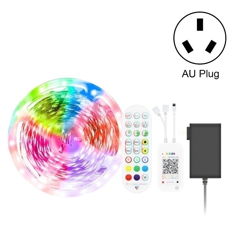 Bluetooth Suit Smart Music Sound Control Light Strip Waterproof 5050 RGB Colorful Atmosphere LED Light Strip With 24-Keys Remote Control, 5M 150 LEDs, 5M 300 LEDs, 10M 300 LEDs, 10M 600 LEDs, 15M 450 LEDs, 20M 360 LEDs, 30M 540 LEDs