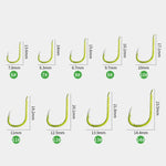 Double Hooks ISEAMA Explosive Hook Bighead Carp Feeder for Hand Rod & Throwing Rod, Size: 6, 8, 10, 12, 14