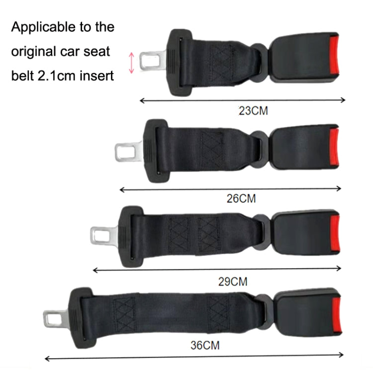 2 PCS Child And Pregnant Woman Car Seat Belt Extender, 23cm, 26cm, 29cm, 36cm