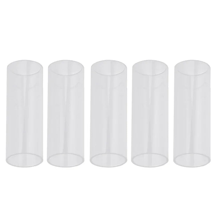 5PCS Acrylic Guitar Slide Tube Folk Slide Block, 28mm(Transparent), 51mm(Transparent), 60mm(Transparent), 70mm(Transparent)