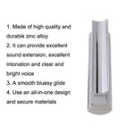 Metal Zinc Alloy Solid Guitar Slider Folk Slide Block, Metal 70mm(Silver), Metal 70mm(Gold)