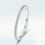 S925 Sterling Silver Ladies Fashion Ring Diamond Simple Ring, 5, 6, 7, 8, 9