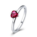 S925 Sterling Silver Ring Heartbeat Fashion Ring, 8