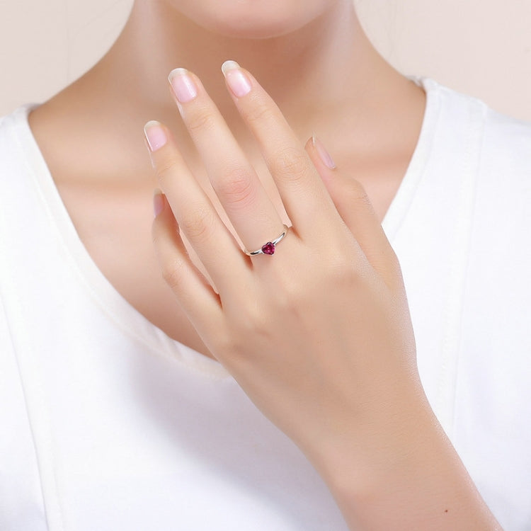 S925 Sterling Silver Ring Heartbeat Fashion Ring, 8