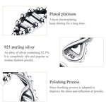 S925 Sterling Silver Ring Vintage Open Ring DNA Shape Ring, SCR643