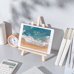 Wooden Desktop Mobile Phone Ipad Stand Flat Folding Mini Easel, Large