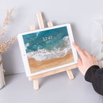 Wooden Desktop Mobile Phone Ipad Stand Flat Folding Mini Easel, Large