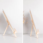 Wooden Desktop Mobile Phone Ipad Stand Flat Folding Mini Easel, Large