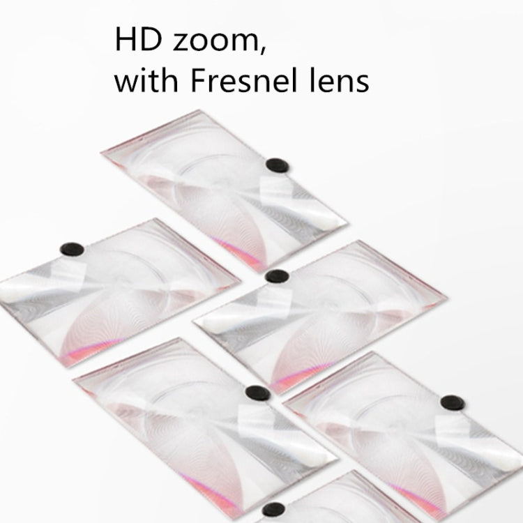 Pull-out Mobile Phone Screen Magnifier 3D Video Desktop Mobile Phone Holder, 10 inch, 12 inch