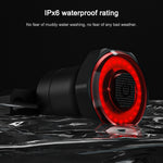 MEROCA MX2 Smart Sensor Brake Tail Light Mountain Bike Light USB Charging Road Bike Night Riding Tail Light, Seat Cushion Installation Black, Seat Cushion Installation Coloful, Seat Cushion Installation Gold Pink, Seat Tube Installation Black
