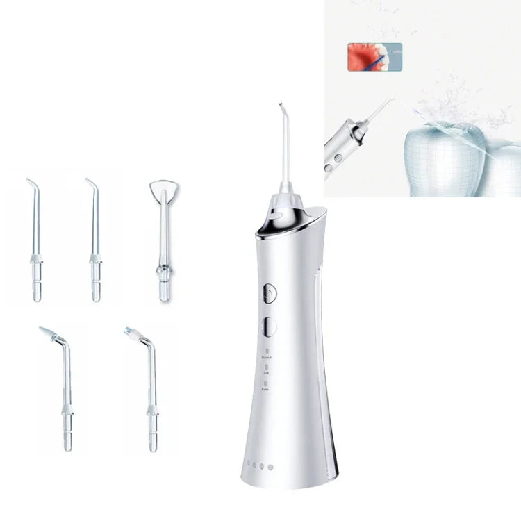 Electric Tooth Punch Dental Scaler Water Floss Household Portable Oral Cleaning Machine, White, Pink, Blue