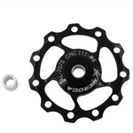 MEROCA Metal Bearings Mountain Bike Road Bike Rear Derailleur Guide Wheel 11T/13T Guide Wheel, 11T Black, 11T Red, 13T Red, 11T Blue, 13T Blue, 11T Purple, 13T Purple, 11T Silver, 13T Silver, 11T Electroplating Colorful, 13T Electroplating Colorful