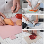 Wheat Straw Classification Cutting Board Set Multi-purpose Non-slip Cutting Board, Wheat Straw